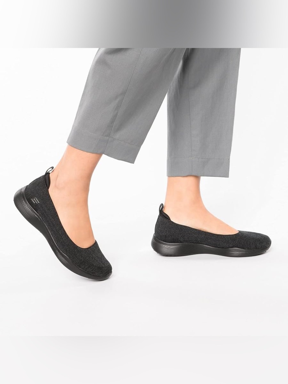Skechers Performance Women's Go Step Lite-Evoke Gray Black size 7.5